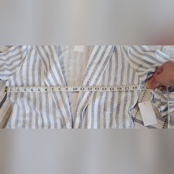 ELODIE SEERSUCKER OPEN BLAZER - Picture 5 of 7